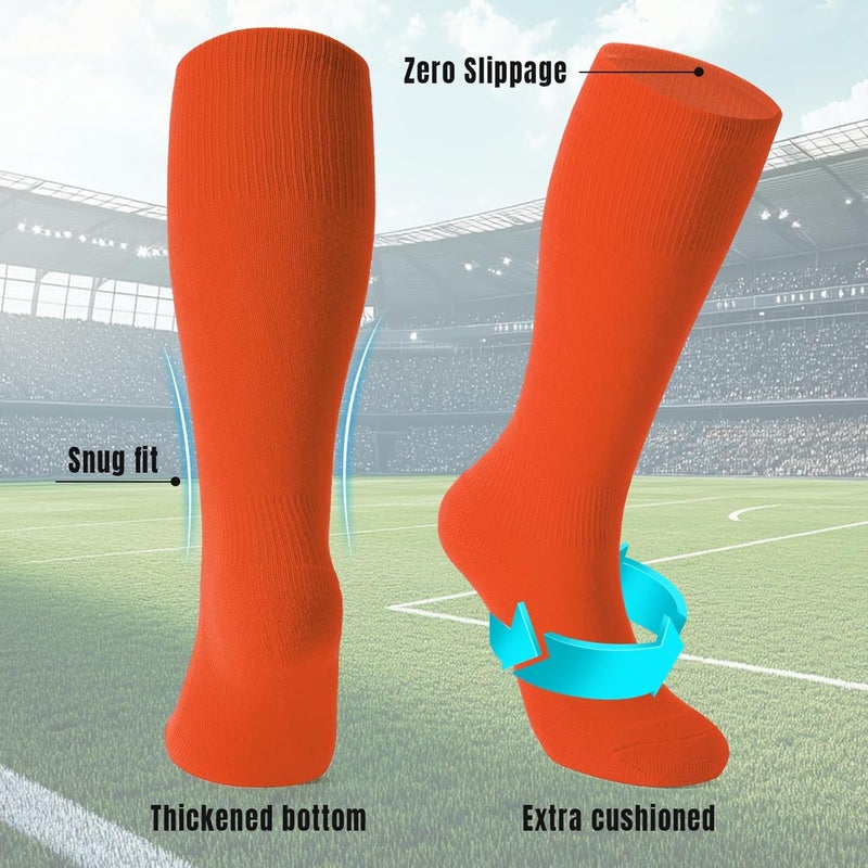 Werforu Baseball Socks and Non-Metal Nickel-Free Belt-Adjustable Belt with Non-allergic Plastic Buckle Softball Socks for kid - Image 4